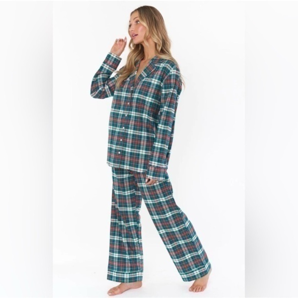 Show Me Your Mumu Plaid Christmas Pajama Set Women’s XL Holiday Lounge Set